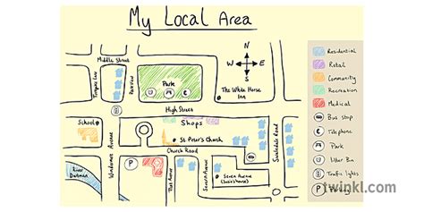 local area map map illustration twinkl