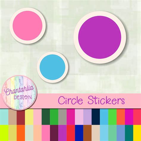 circle stickers chantahlia design