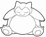 Snorlax Coloring sketch template