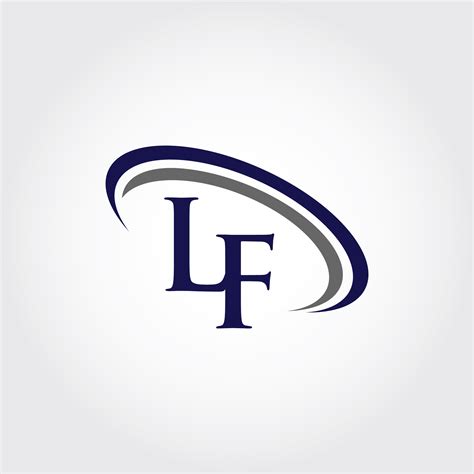 monogram lf logo design  vectorseller thehungryjpeg
