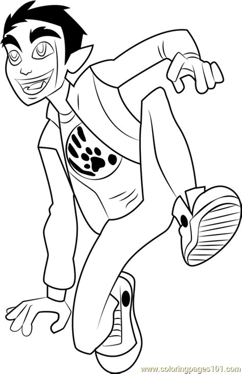 beast boy coloring page  dc super hero girls coloring pages