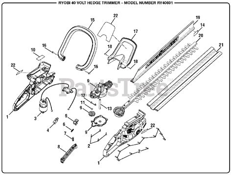 ryobi  trimmer parts diagram diagramwirings