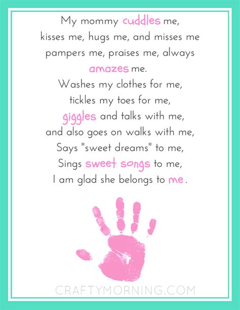 mothers day printables poems crafty morning