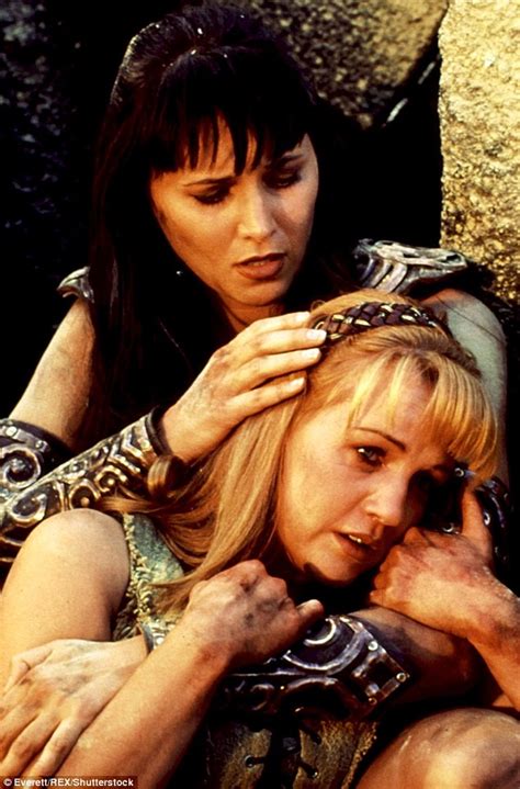 lucy lawless talks about her role as xena during tv appearance daily mail online