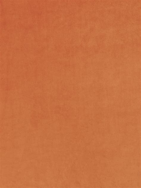 burnt orange orange solid velvet drapery  upholstery fabric   yard
