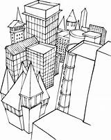 Coloring Buildings Pages Building Lego City Printable Popular sketch template