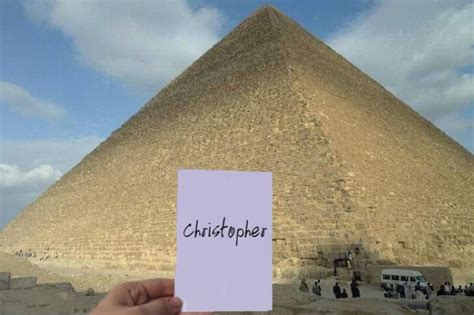 Take A Photo For Your Name In Front Of The Pyramids Of