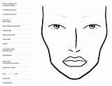Blank Kleurplaten Viso Trucco Facechart Kleurplaat Schemi Uitprinten Downloaden Bacheca Nurul Amal sketch template