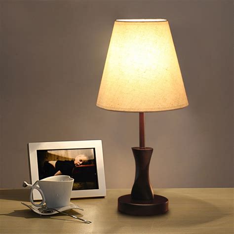ywxlight dimming remote control decorative table lamp modern minimalist solid wood fabric table