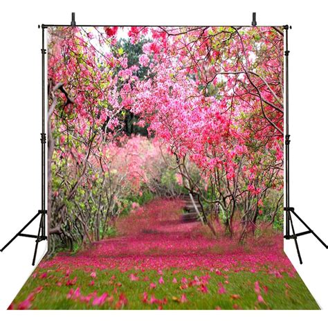 pink floral photography backdrops cloth vinyl backdrop  photography