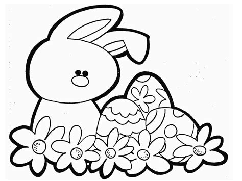 easter colouring easter bunnies  eggs colouring pics