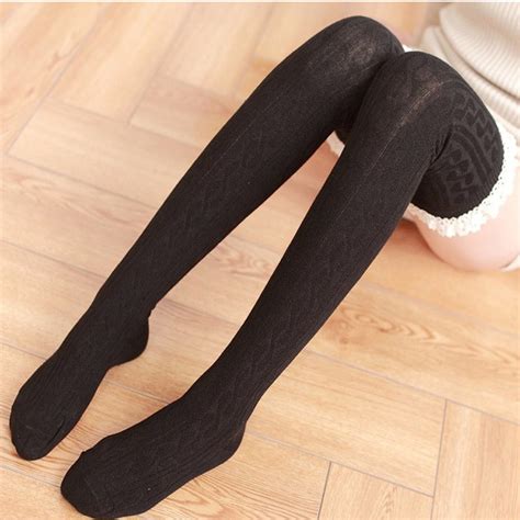 2pair new arrival high quality twist lace over knee socks warm tube