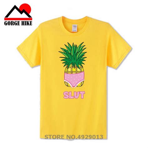 3d Printed Pineapple Slut Plus Streetwear Funny T Shirt Print O Neck