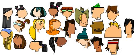 Total Drama Gen 1 Character Heads By Aidathyst On Deviantart