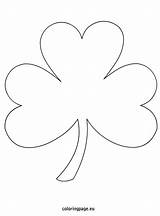 Shamrock Coloring Clover St Leaf Template Crafts Drawing Three Pages Patrick Line Activities Printable Patricks March Four Kids Coloringpage Eu sketch template
