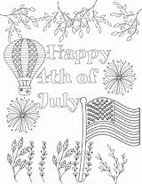 July Coloring Pages Printable Fourth 4th Designs Print Pdf Batch Intricate Favorite Most Thehousewifemodern Page4 sketch template