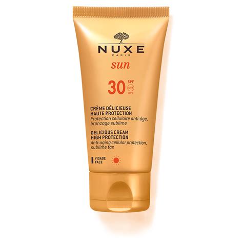 nuxe sun delicious cream for face spf 30 nuxe