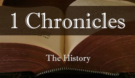 chronicles   warehouse bible commentary  chapter