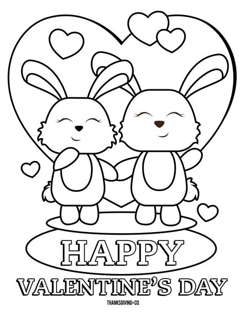 sweet valentines coloring pages  enjoy ohlade bunny coloring