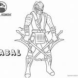 Mortal Coloring Kombat Liu Kang sketch template