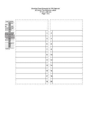 printable circuit breaker directory template