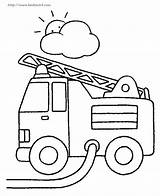 Pompier Camion Bomberos 笔画 Firetruck 消防 卡通 图片 Coloriages Anniversaire 涂色 Populaire Artigianato 交通 工具 sketch template