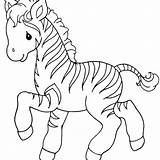 Zebra Coloring Pages Baby Kids Cute Printable Outline Drawing Print Little Stripes Para Desenho Color Sweet Getdrawings Getcolorings Birthday Animal sketch template