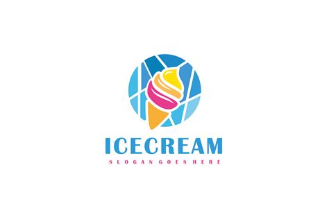 ice cream logo  vector art  vecteezy