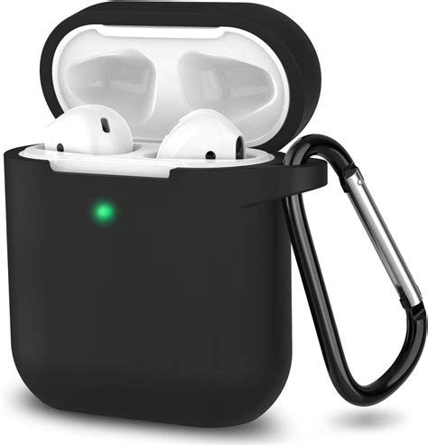 Surlong Airpods Case Cover With Keychain Full Protective Silicone