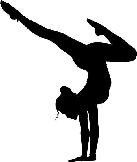 silhouette yoga female woman exercise png