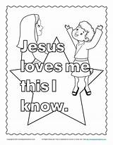 Coloring Jesus Children Pages Kids Bible Loves Activity sketch template