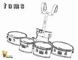 Drums Tom Percussion Yescoloring sketch template