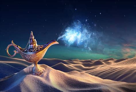 Aofoto 7x5ft Aladdins Genie Lamp In Desert Backdrop Magic