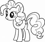 Pony Pinkie Colouring Friendship Fanpop sketch template