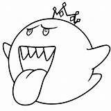 Boo Mario King Coloring Pages Super Bros Drawing Luigi Printable Color Ausmalbilder Kart Rocks Ausmalen Und Brothers Game Drawings Draw sketch template
