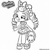 Coloring Shopkins Pages Shoppies Printable Shoppie Doll Kids Dolls Girls Color Bettercoloring Print sketch template