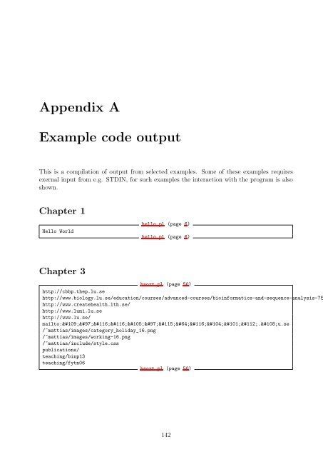appendix   code output