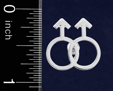 Same Sex Homosexual Male Symbol Pins Etsy