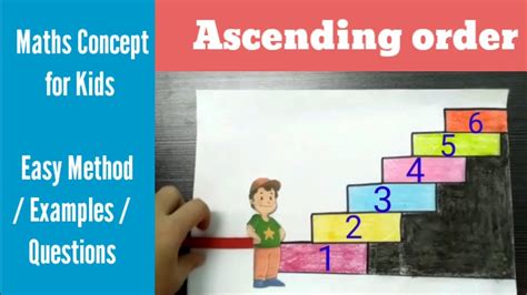 ascending order maths concept  kids easy method youtube