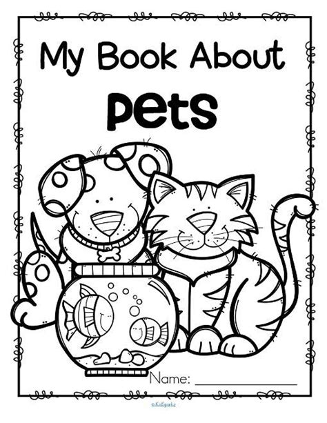 pets activity printables  preschool read color  draw   book