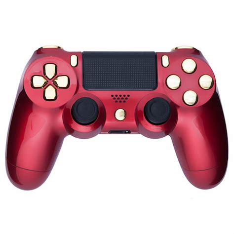 custom controllers playstation dualshock  custom controller crimson red gold games