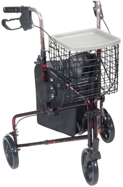 deluxe  wheel aluminum rollator  casters national medical supply