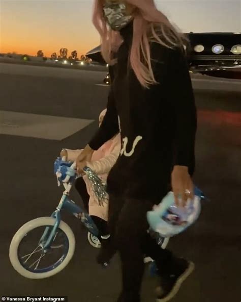 vanessa bryant shares sweet clip of daughter bianka four getting bike