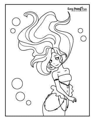 mermaid coloring pages  printable sheets   mermaid coloring