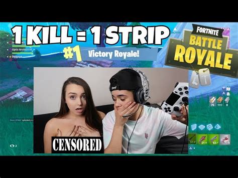 1 kill remove 1 clothing piece with girlfriend fortnite