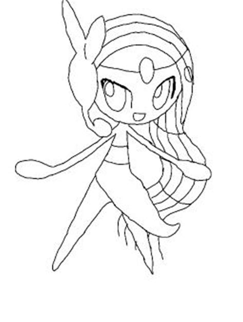 pokemon meloetta coloring pages sketch coloring page