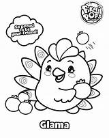 Glama Coloringonly Skittles Pikmi sketch template