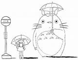 Totoro Coloring Neighbor Pages Tonari Ghibli Studio Coloringpagesfortoddlers Drawing Anime Colouring Children Small Personajes sketch template