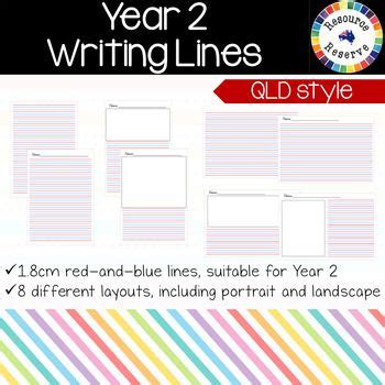 handwriting lines year  qld style   writing lines