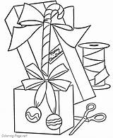 Coloring Pages Present Presents Comments Christmas sketch template